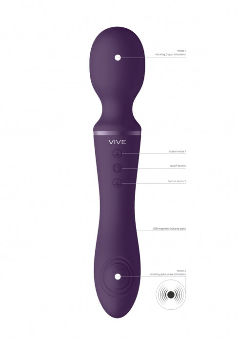 Enora Wand & Vibrator Purple