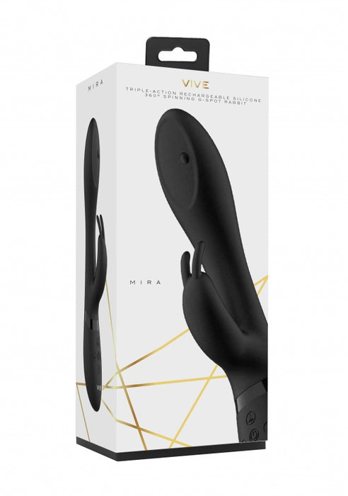 Mira Spinning G Spot Rabbit Black