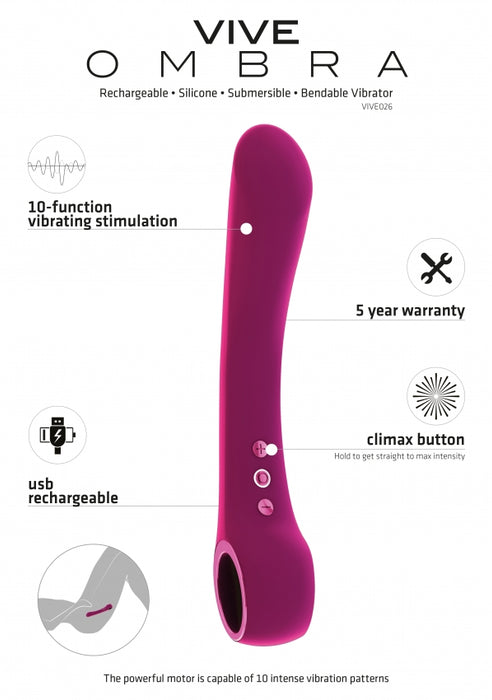 Ombra - Bendable Vibrator - Pink