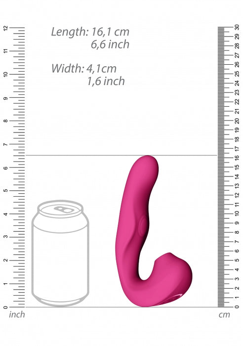 Zaki - Air Wave. Pulse Wave & G-Spot Vibrator - Pink