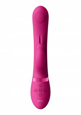 May - Dual Pulse-Wave & Vibrating C-spot & G-Spot Rabbit - Pink