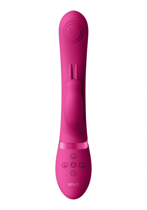 May - Dual Pulse-Wave & Vibrating C-spot & G-Spot Rabbit - Pink