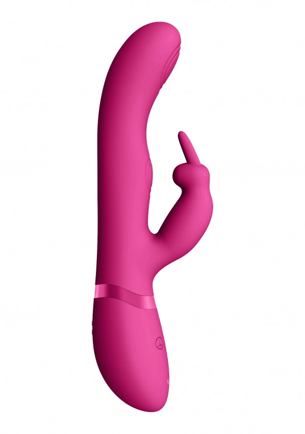 May - Dual Pulse-Wave & Vibrating C-spot & G-Spot Rabbit - Pink