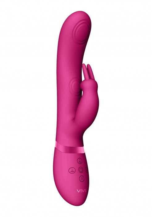 May - Dual Pulse-Wave & Vibrating C-spot & G-Spot Rabbit - Pink