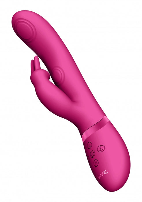 May - Dual Pulse-Wave & Vibrating C-spot & G-Spot Rabbit - Pink