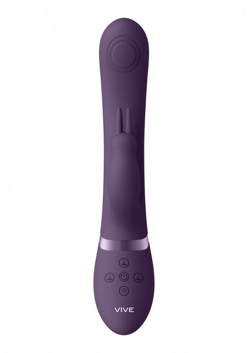 May - Dual Pulse-Wave & Vibrating C-spot & G-Spot Rabbit - Purple