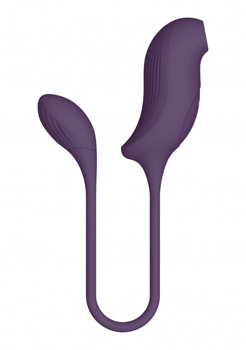 Quino - Air Wave & Vibrating Egg Vibrator - Purple