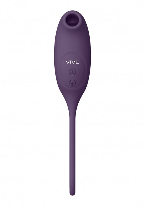 Quino - Air Wave & Vibrating Egg Vibrator - Purple