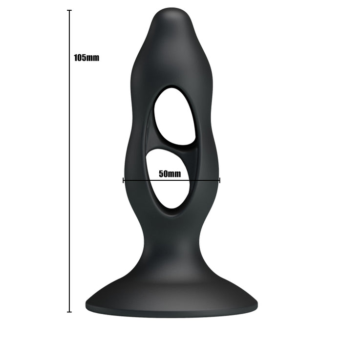 Butt Plug Silicone 4.1" x 1.3" Black