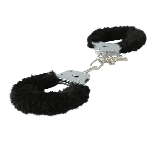 Sportsheets S&M Furry Handcuffs - Black