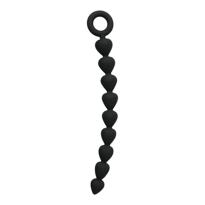 Black Silicone Anal Beads