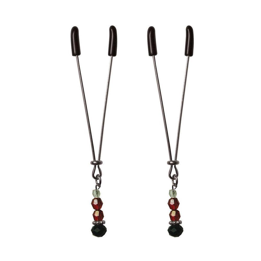 Ruby Black Nipple Clips